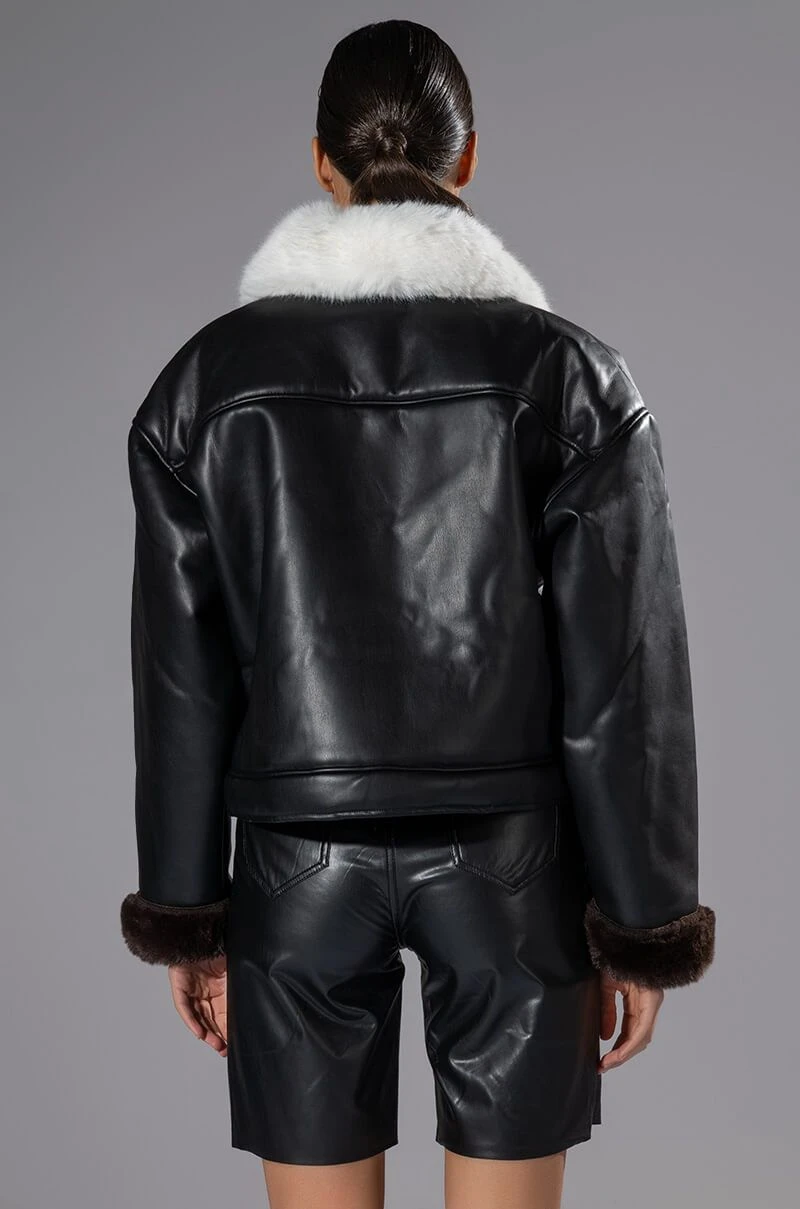 MEET ME AT OUR SPOT PU TRUCKER JACKET 10 MEET ME AT OUR SPOT PU TRUCKER JACKET - Image 8