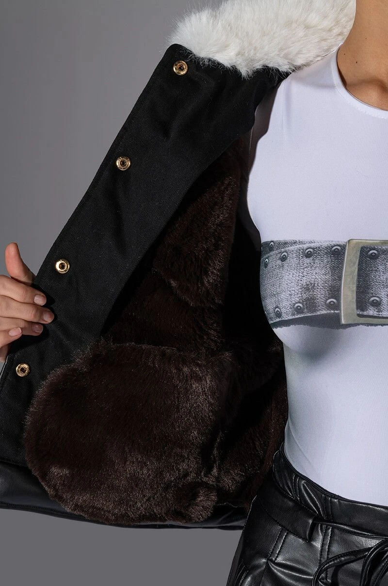 MEET ME AT OUR SPOT PU TRUCKER JACKET 11 MEET ME AT OUR SPOT PU TRUCKER JACKET - Image 9