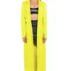 MORE LIFE YELLOW CUT OUT PLEATHER TRENCH -AZALEA WANG Shop more life yellow cut out pleather trench yellow 1 1