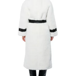 NINA TEDDY COAT WITH PU TRIM -AZALEA WANG Shop nina teddy coat with pu trim natural white 9 9