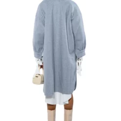 NO EFFORT EVERYDAY LONG SHACKET -AZALEA WANG Shop no effort everyday long shacket light blue 5 5