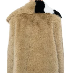 OVERSIZE SOFT FAUX FUR STRIPE JACKET 21 OVERSIZE SOFT FAUX FUR STRIPE JACKET -AZALEA WANG Shop oversize soft faux fur stripe jacket beige multi 9 9