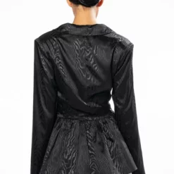 QUEEN'S GAMBIT PEPLUM BLAZER -AZALEA WANG Shop queens gambit peplum blazer black 5 5