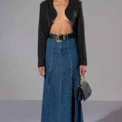 REMASTERED CROP BLAZER -AZALEA WANG Shop remastered crop blazer black 9 9