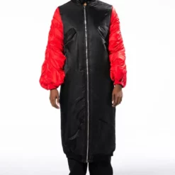 REP CHI CITY LONG PUFFER -AZALEA WANG Shop rep chi city long puffer black red 5 5