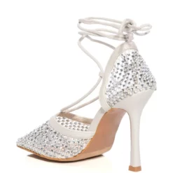 ROSALYN EMBELLISHED WHITE PUMP 10 ROSALYN EMBELLISHED WHITE PUMP -AZALEA WANG Shop rosalyn embellished white pump white 4 4 c1 c1