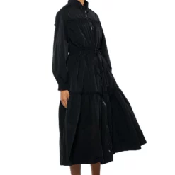SHOOT YOUR SHOT DRAWSTRING TRENCH MAXI DRESS -AZALEA WANG Shop shoot your shot drawstring trench maxi dress black 6 6