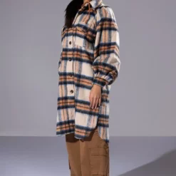 SOMETHING IN THE AIR HOODED SHACKET -AZALEA WANG Shop something in the air hooded shacket taupe 3 3