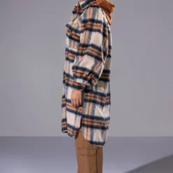 SOMETHING IN THE AIR HOODED SHACKET -AZALEA WANG Shop something in the air hooded shacket taupe 4 4