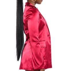 SPRING STATIN BLAZER WITH OPEN ARM -AZALEA WANG Shop spring statin blazer with open arm red 6 6