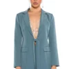 STAR RISE STRETCH BLAZER -AZALEA WANG Shop star rise stretch blazer light green 1 1