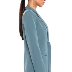 STAR RISE STRETCH BLAZER -AZALEA WANG Shop star rise stretch blazer light green 6 6