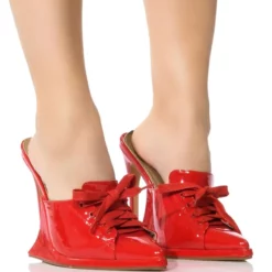 STUNNA STILETTO PUMP IN RED -AZALEA WANG Shop stunna stiletto pump in red red 1 1