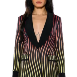 SUNSET ROAD STRIPE BLAZER