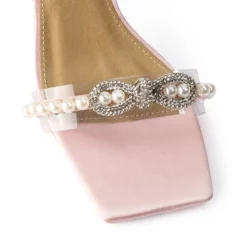 SWEET DREAM PEARL SANDAL IN PINK -AZALEA WANG Shop sweet dream pearl sandal in pink pink 5 5 c1