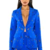 TAKE A BOW BLAZER JACKET -AZALEA WANG Shop take a bow blazer jacket royal blue 1 1