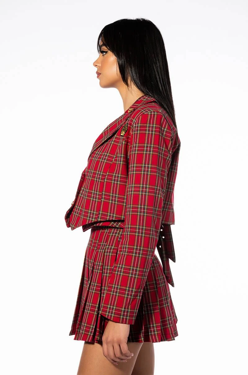 TARTAN RED PLAID BLAZER 6 TARTAN RED PLAID BLAZER - Image 4