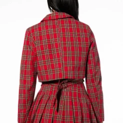TARTAN RED PLAID BLAZER 13 TARTAN RED PLAID BLAZER -AZALEA WANG Shop tartan red plaid blazer red 5 5