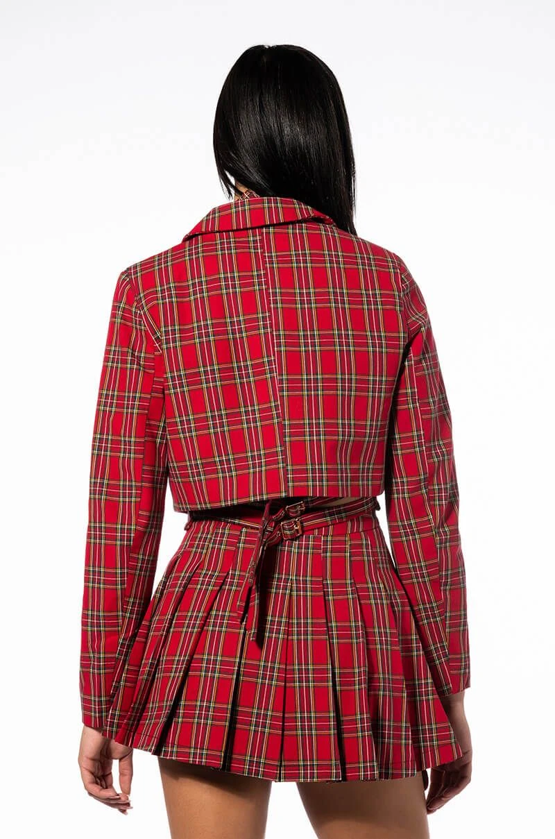 TARTAN RED PLAID BLAZER 7 TARTAN RED PLAID BLAZER - Image 5