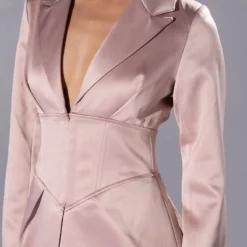 TEA TIME CORSET MINI DRESS IN MAUVE -AZALEA WANG Shop tea time corset mini dress in mauve mauve 6 6