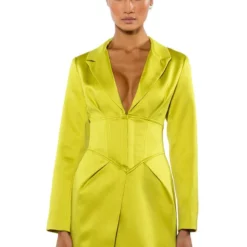 TEA TIME CORSET MINI DRESS -AZALEA WANG Shop tea time corset mini dress light green 3 3