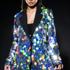 THE FINAL COUNTDOWN SEQUIN BLAZER -AZALEA WANG Shop the final countdown sequin blazer silver ab 1 1 c1