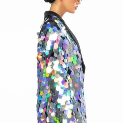 THE FINAL COUNTDOWN SEQUIN BLAZER -AZALEA WANG Shop the final countdown sequin blazer silver ab 5 5