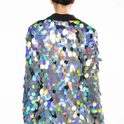 THE FINAL COUNTDOWN SEQUIN BLAZER -AZALEA WANG Shop the final countdown sequin blazer silver ab 6 6