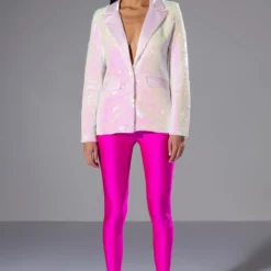 THIS IS FOR THE BDAY GIRL SEQUIN BLAZER 11 THIS IS FOR THE BDAY GIRL SEQUIN BLAZER -AZALEA WANG Shop this is for the bday girl sequin blazer pink multi 3 3 c1 c1