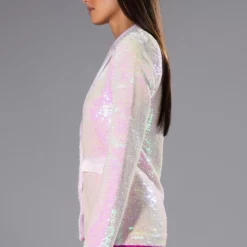 THIS IS FOR THE BDAY GIRL SEQUIN BLAZER 13 THIS IS FOR THE BDAY GIRL SEQUIN BLAZER -AZALEA WANG Shop this is for the bday girl sequin blazer pink multi 5 5 c1 c1