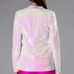 THIS IS FOR THE BDAY GIRL SEQUIN BLAZER 14 THIS IS FOR THE BDAY GIRL SEQUIN BLAZER -AZALEA WANG Shop this is for the bday girl sequin blazer pink multi 6 6 c1 c1