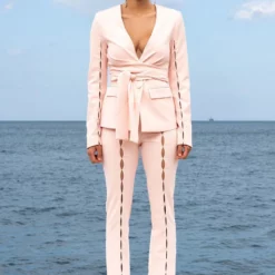 TINO SMALL KEYHOLE WRAP BLAZER