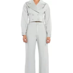 TRIED AND TRUE CROP BLAZER -AZALEA WANG Shop tried and true crop blazer light green 3 3