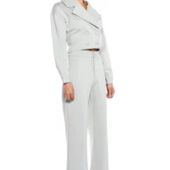 TRIED AND TRUE CROP BLAZER -AZALEA WANG Shop tried and true crop blazer light green 4 4