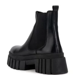 GENUINE LEATHER UPROAR CHELSEA BOOTIE IN BLACK -AZALEA WANG Shop uproar chelsea bootie in black black 4 4