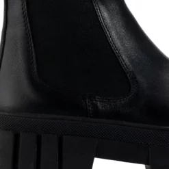 GENUINE LEATHER UPROAR CHELSEA BOOTIE IN BLACK -AZALEA WANG Shop uproar chelsea bootie in black black 5 5