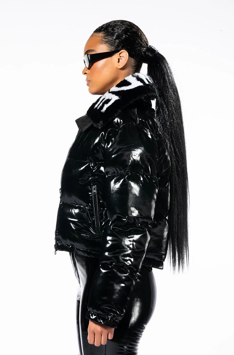 WORLD WIDE PATENT PUFFER WITH FUR COLLAR 7 WORLD WIDE PATENT PUFFER WITH FUR COLLAR - Image 5