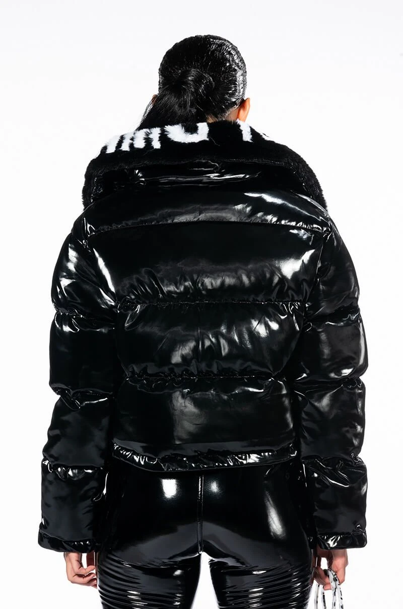 WORLD WIDE PATENT PUFFER WITH FUR COLLAR 8 WORLD WIDE PATENT PUFFER WITH FUR COLLAR - Image 6