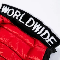 WORLD WIDE PATENT PUFFER WITH FUR COLLAR 18 WORLD WIDE PATENT PUFFER WITH FUR COLLAR -AZALEA WANG Shop world wide patent puffer with fur collar black multi 8 8